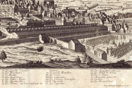Marseille carte ancienne vue sur l'arsenal