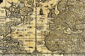 Carte ancienne du monde en 1645 Blaeu