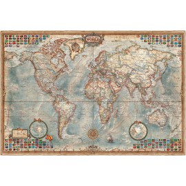 Carte du monde moderne