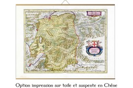 Carte ancienne de Savoie en 1665