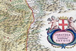 Carte ancienne de Savoie en 1665