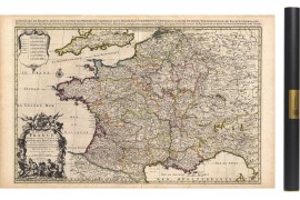Carte de France ancienne 1708