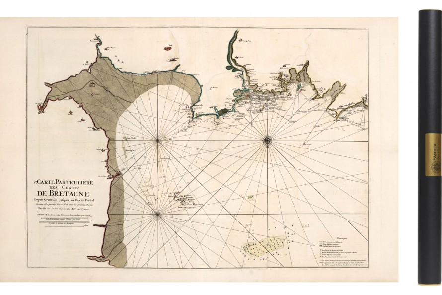 Carte de Granville a Frehel en 1693