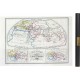 Carte des mondes anciens de Ptolémée, Strabon, et d'Erastothène en 1831
