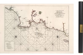 Carte de la baie d'Audierne à L'Ile de Groix en 1693