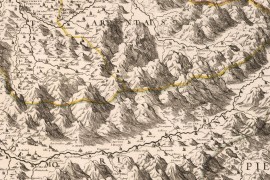 Carte ancienne de Savoie - Partie Sud 1663