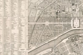 Grande carte de Paris en 1766 au temps de Louis XV