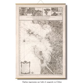 Carte ancienne de l'ile de ré et de l'ile d'Oléron