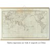 Monde en 1785 - Expéditions du capitaine Cook