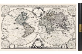 Alte Weltkarte von 1708