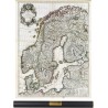 Carte de la scandinavie en 1706