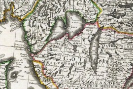 Carte de la scandinavie en 1706