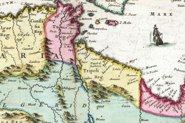 carte ancienne d'Afrique du Nord,  en 1665 par Johan Blaeu, Barbaresque, Berbères