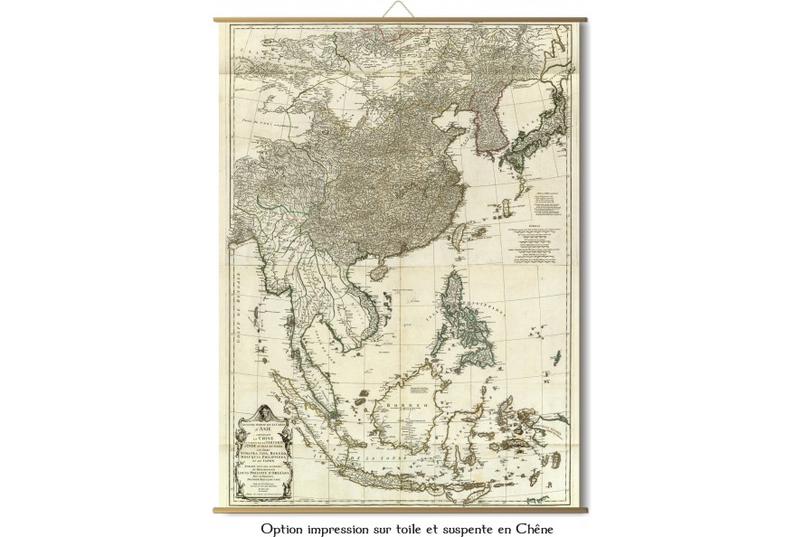 Carte de l'Asie en 1752