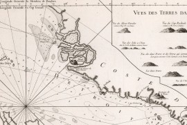 Straße von Singapur und Malakka 1755 vom Kartographen Bellin