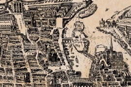 carte ancienne de Paris en 1627