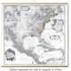Grande carte des Amériques en 1753
