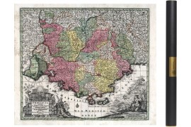 Carte ancinenne de la Provence en 1750