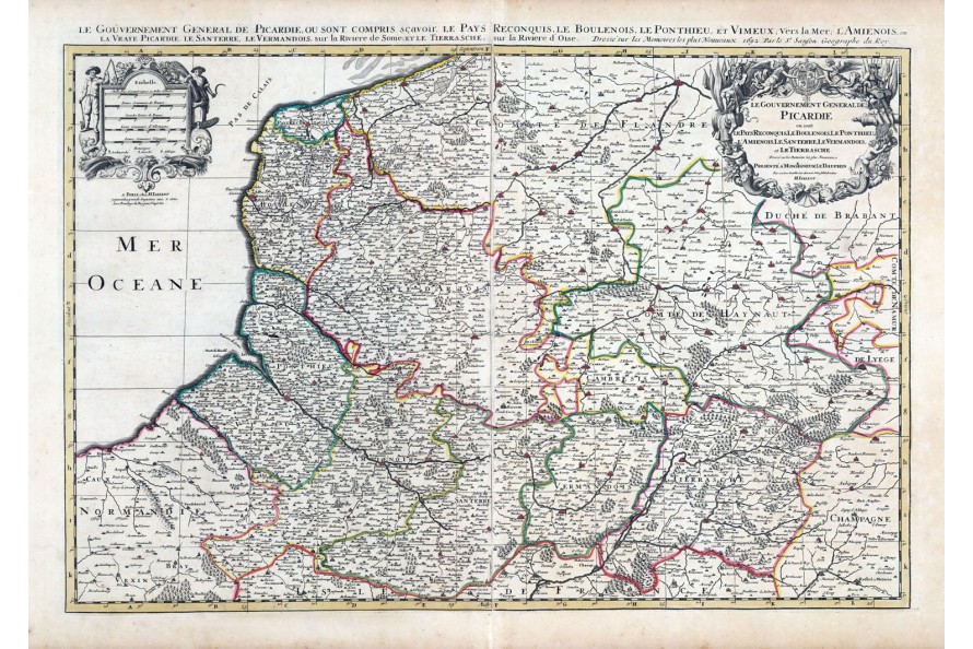 Carte des mondes anciens d'Homère, Aristote, Ptolémée, Strabon, et d'Erastothène en 1831