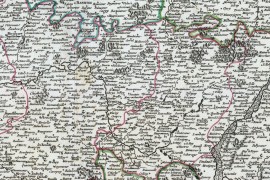 Carte des mondes anciens d'Homère, Aristote, Ptolémée, Strabon, et d'Erastothène en 1831