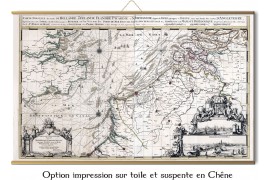 Carte des mondes anciens d'Homère, Aristote, Ptolémée, Strabon, et d'Erastothène en 1831