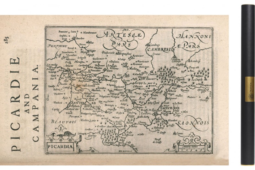 Carte des mondes anciens d'Homère, Aristote, Ptolémée, Strabon, et d'Erastothène en 1831