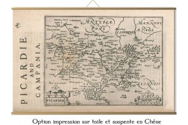 Carte des mondes anciens d'Homère, Aristote, Ptolémée, Strabon, et d'Erastothène en 1831