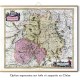 Carte des mondes anciens d'Homère, Aristote, Ptolémée, Strabon, et d'Erastothène en 1831