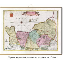 Carte des mondes anciens d'Homère, Aristote, Ptolémée, Strabon, et d'Erastothène en 1831