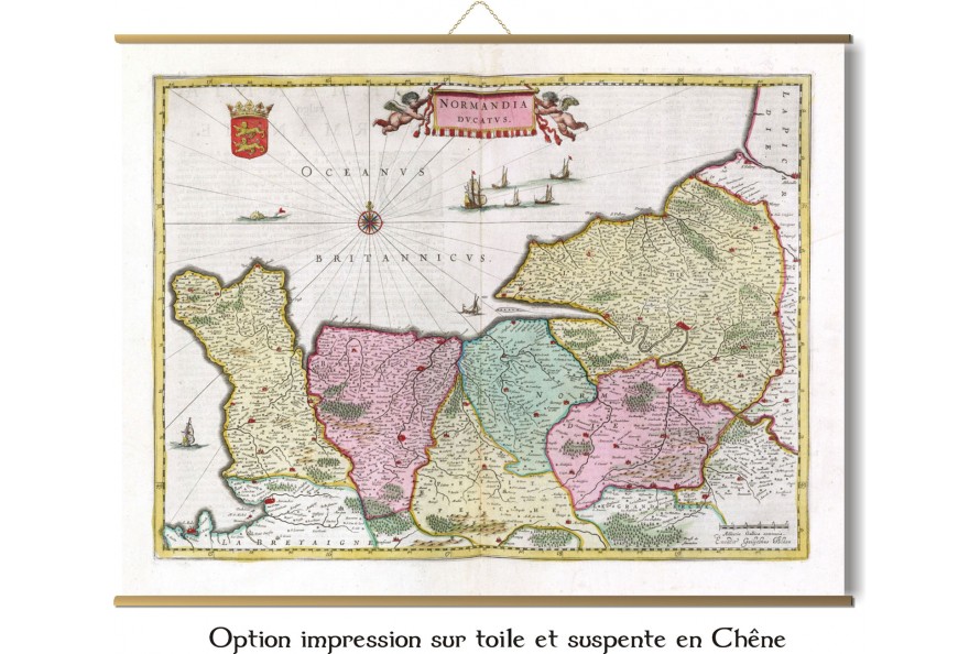 Carte des mondes anciens d'Homère, Aristote, Ptolémée, Strabon, et d'Erastothène en 1831