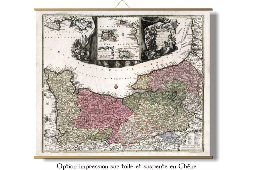 Carte des mondes anciens d'Homère, Aristote, Ptolémée, Strabon, et d'Erastothène en 1831