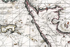 Carte des mondes anciens d'Homère, Aristote, Ptolémée, Strabon, et d'Erastothène en 1831