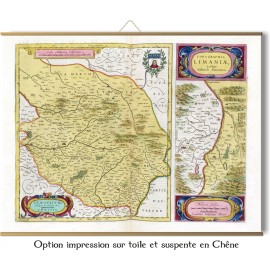 Carte des mondes anciens d'Homère, Aristote, Ptolémée, Strabon, et d'Erastothène en 1831