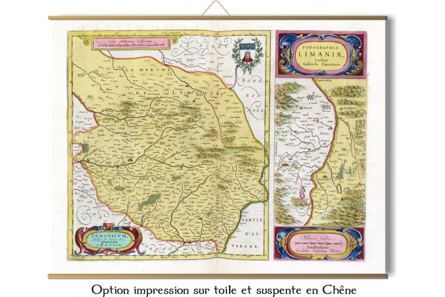 Carte des mondes anciens d'Homère, Aristote, Ptolémée, Strabon, et d'Erastothène en 1831