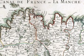 Carte des mondes anciens d'Homère, Aristote, Ptolémée, Strabon, et d'Erastothène en 1831