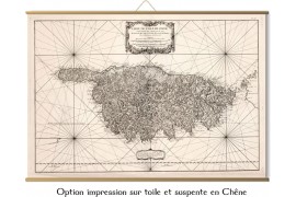 Carte des mondes anciens d'Homère, Aristote, Ptolémée, Strabon, et d'Erastothène en 1831