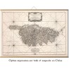 Carte des mondes anciens d'Homère, Aristote, Ptolémée, Strabon, et d'Erastothène en 1831