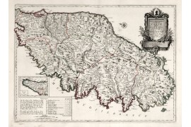 Carte des mondes anciens d'Homère, Aristote, Ptolémée, Strabon, et d'Erastothène en 1831