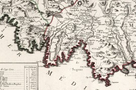 Carte des mondes anciens d'Homère, Aristote, Ptolémée, Strabon, et d'Erastothène en 1831