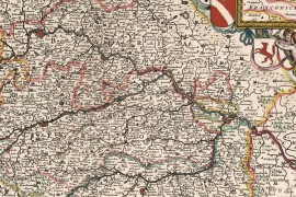 1684 Alte Karte von Bayern