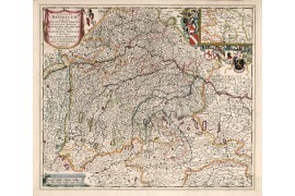 1684 Alte Karte von Bayern