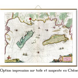 Carte des mondes anciens d'Homère, Aristote, Ptolémée, Strabon, et d'Erastothène en 1831