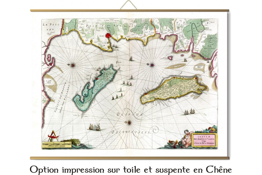 Carte des mondes anciens d'Homère, Aristote, Ptolémée, Strabon, et d'Erastothène en 1831