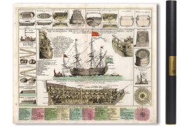 Plan und Ansichten eines königlichen Schiffese 1715