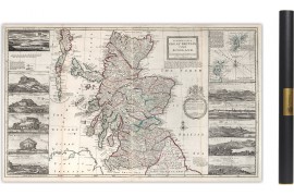 Alte Karte von Schottland von Moll Kartografen