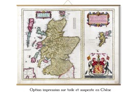 Alte Karte von Schottland von Moll Kartografen