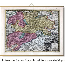 alte Karte von Hessen 1714