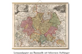 alte Karte von Hessen 1716