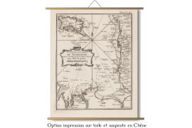 Carte des mondes anciens d'Homère, Aristote, Ptolémée, Strabon, et d'Erastothène en 1831