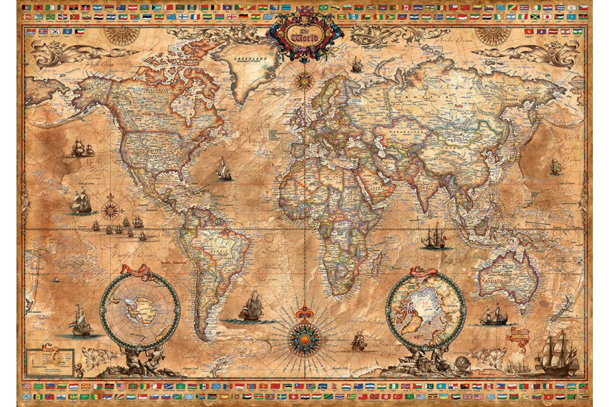 Carte moderne à la façon XVII eme Siécle
